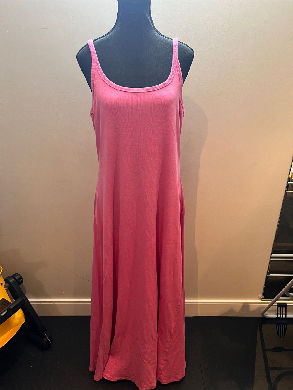 Old Navy Pink Maxi Tank Dress